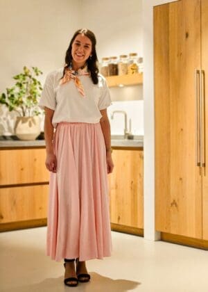 Layla - basic top met sjaal