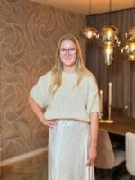 Laura - gebreide trui off-white